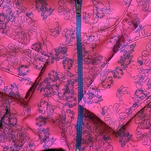 The‎ North Face Women's Apex Bionic Softshell Jacket Pink And Blue Floral Size S